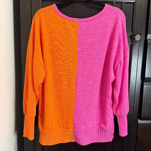 GeeGee Pink & Orange Tunic Sweater | NWOT - Picture 2 of 3